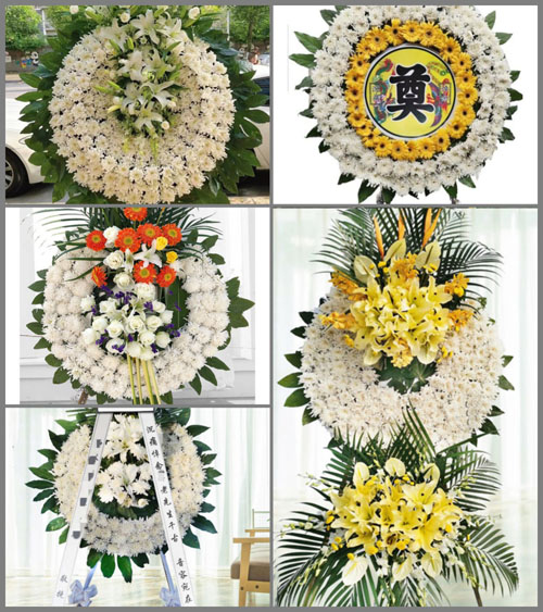 安徽阜阳市颍上县赛涧回族乡八垛村花圈速递